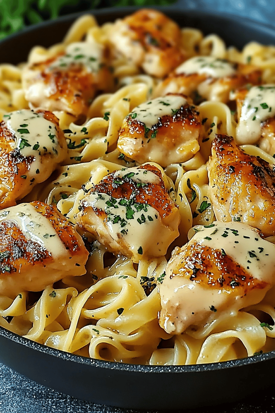 One-pan chicken noodles