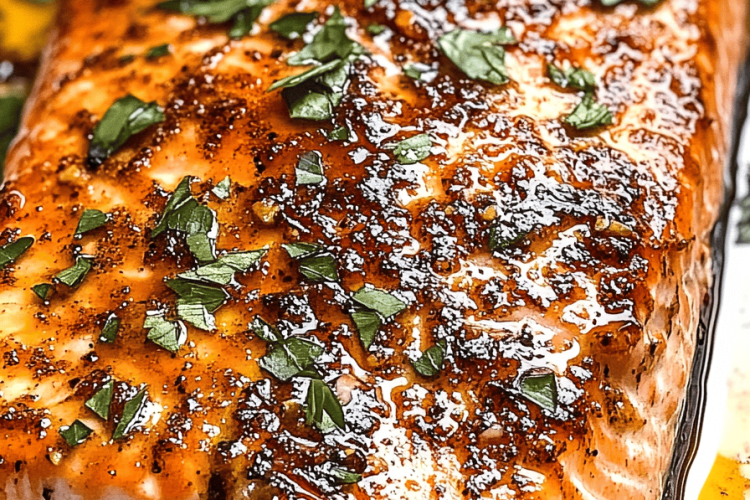 Oven baked salmon