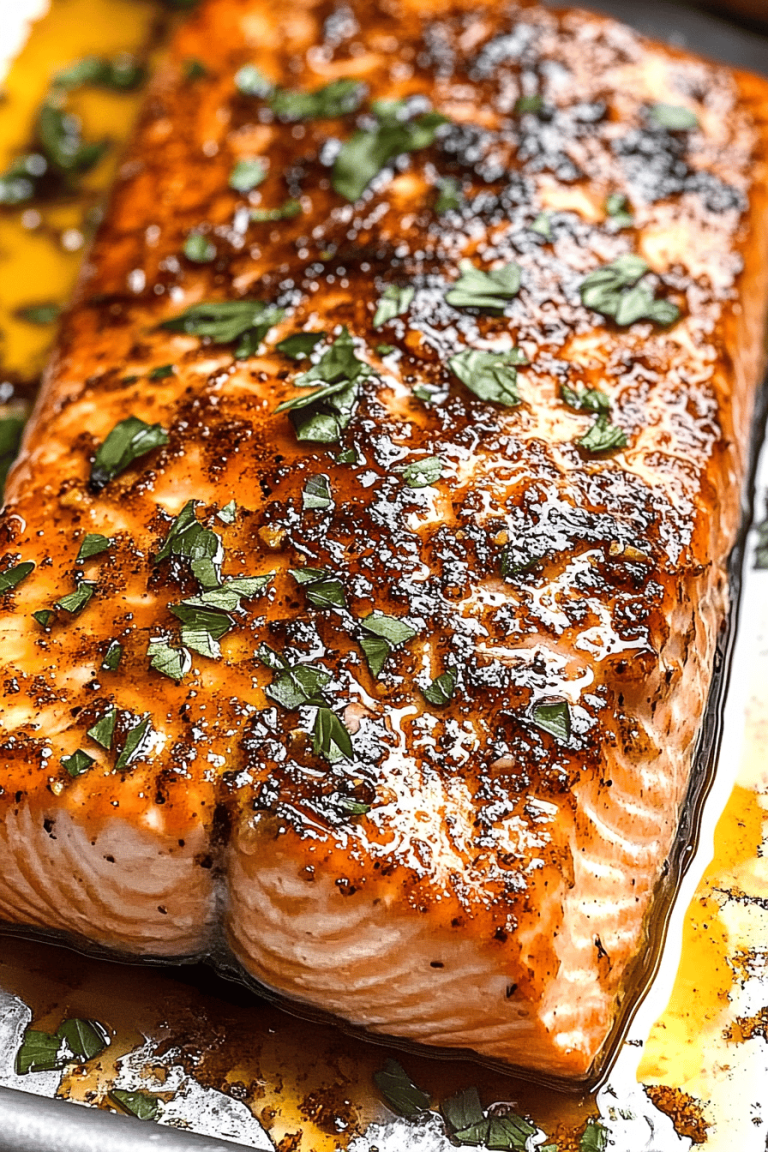 Oven baked salmon