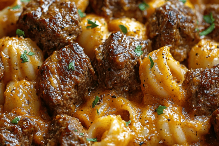 Paprika steak shells