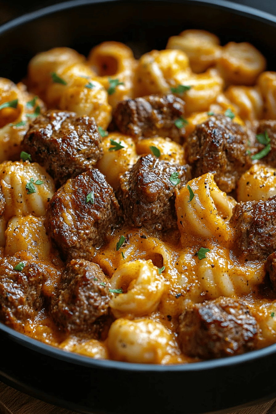 Paprika steak shells