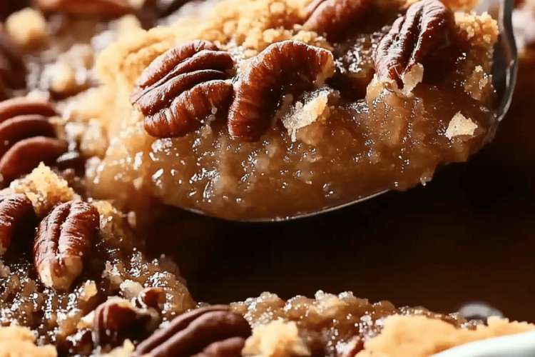 Pecan pie dump cake