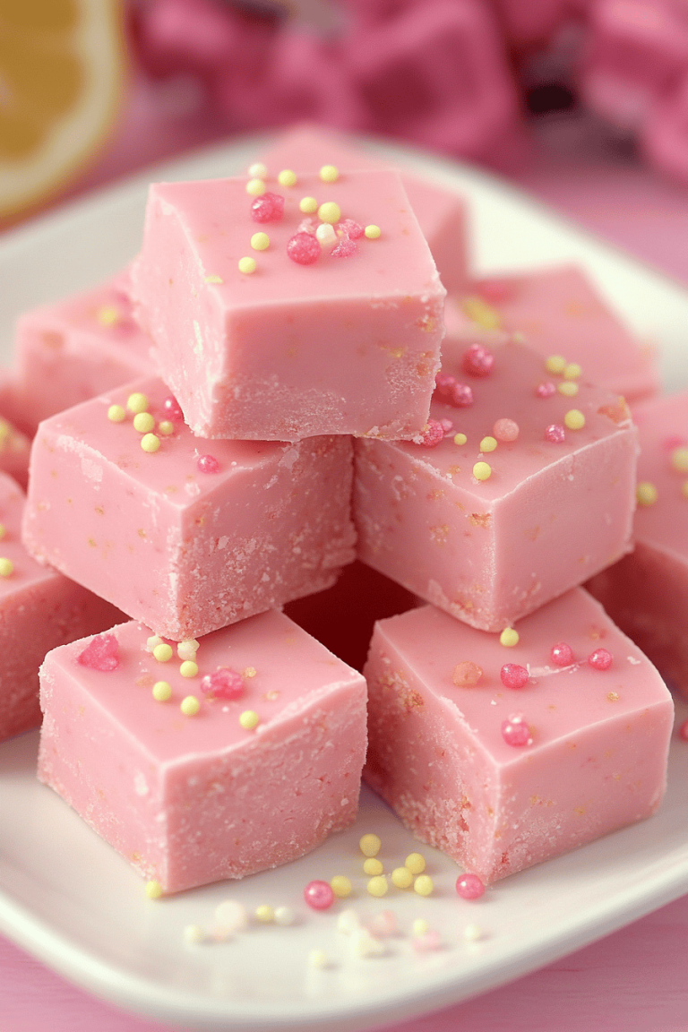 Pink Lemonade Fudge