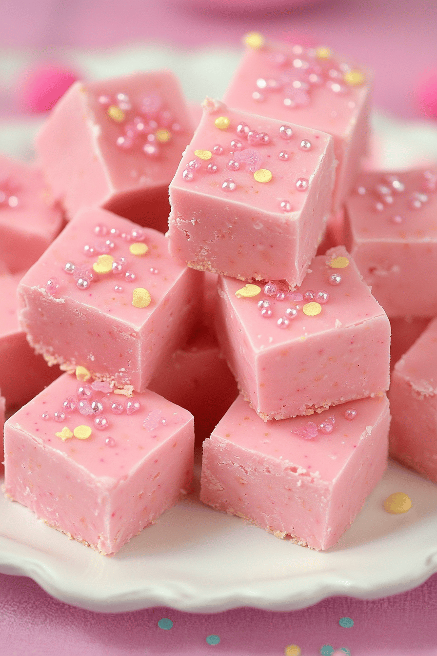 Pink Lemonade Fudge ingredients organized and measured on kitchen counter