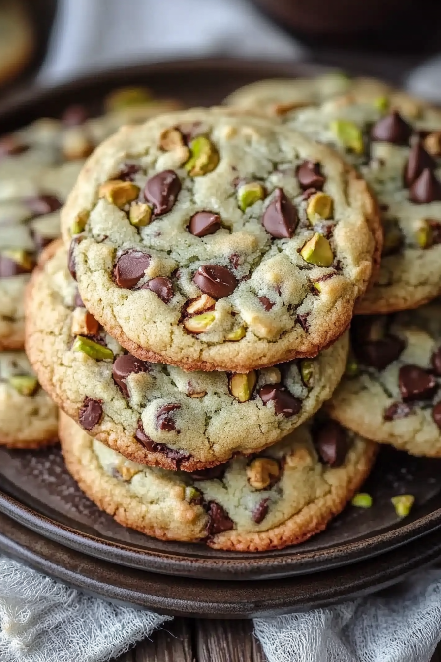 Pistachio cream cookies