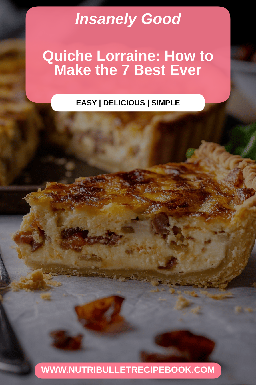 Quiche Lorraine recipe final dish beautifully presented and ready to serve