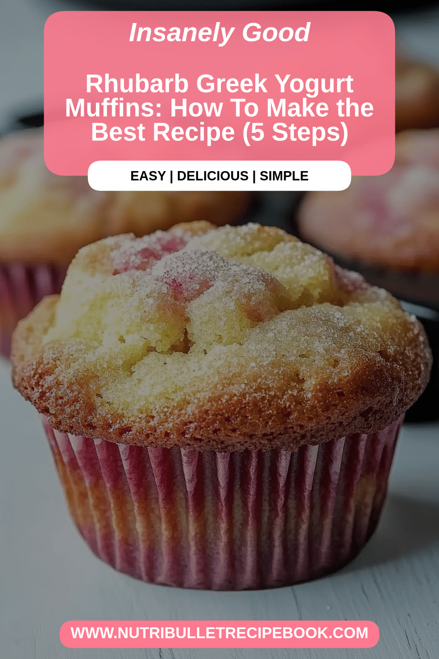 Rhubarb muffins final dish beautifully presented and ready to serve
