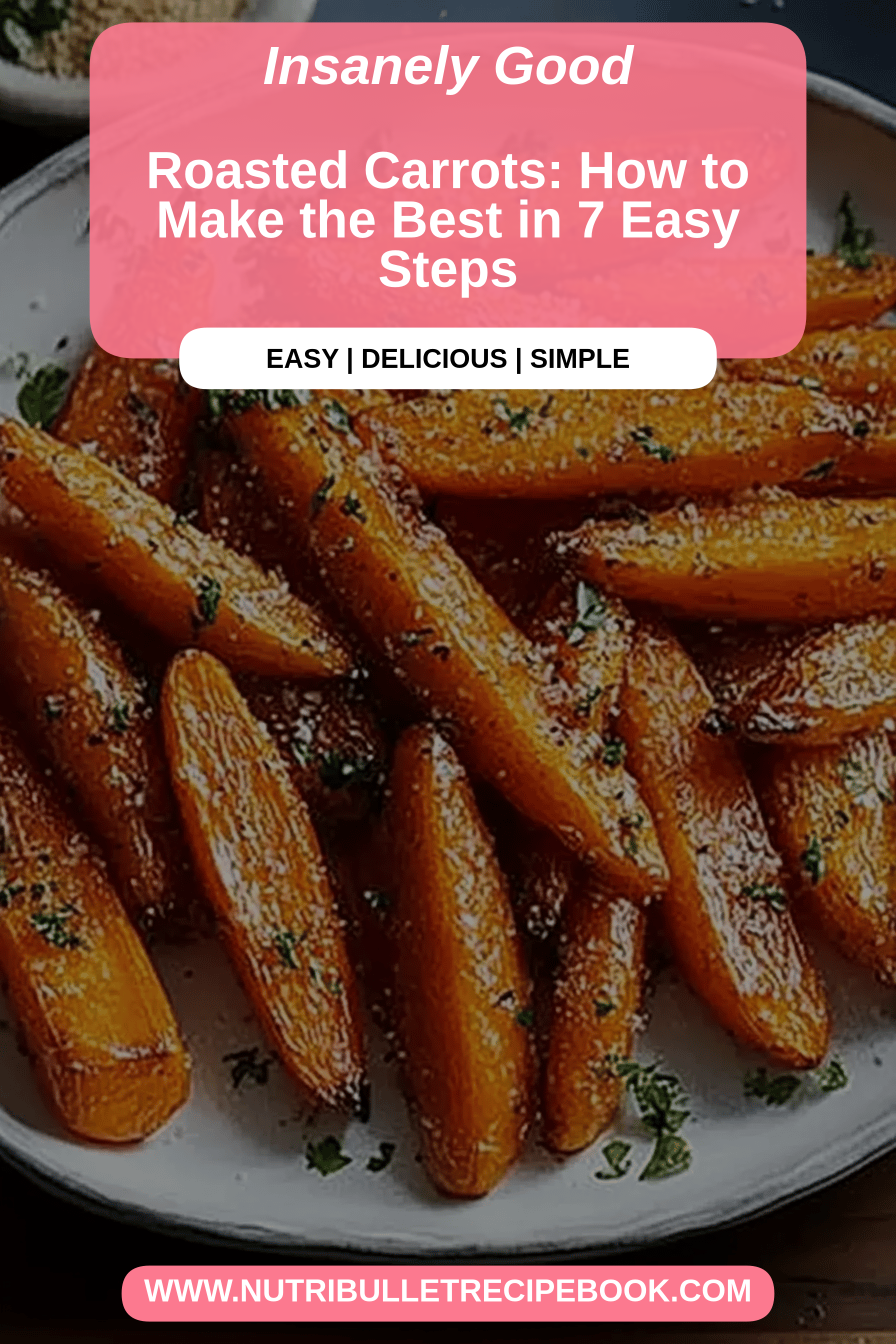 Roasted carrots final dish beautifully presented and ready to serve