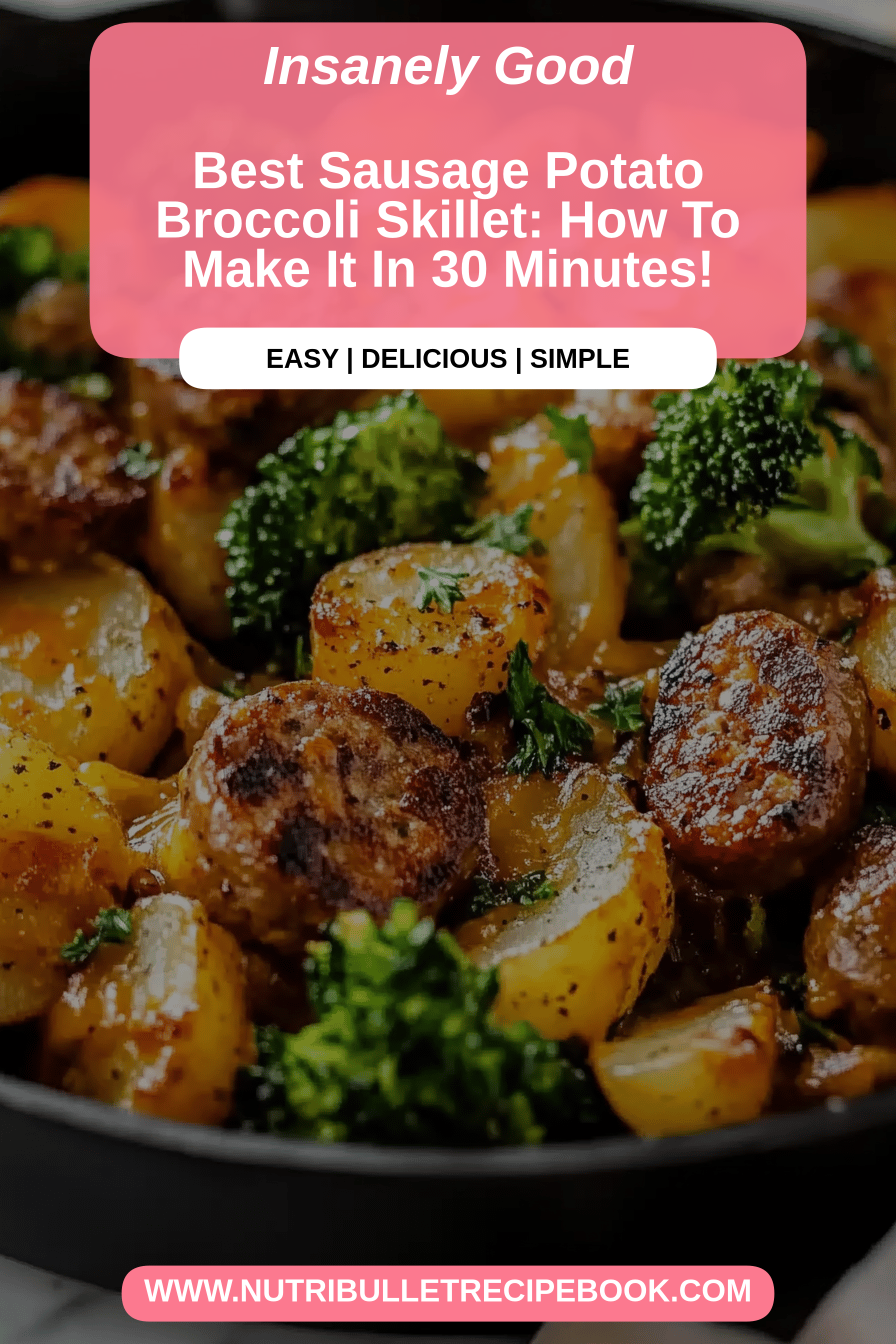 Sausage potato skillet final dish beautifully presented and ready to serve