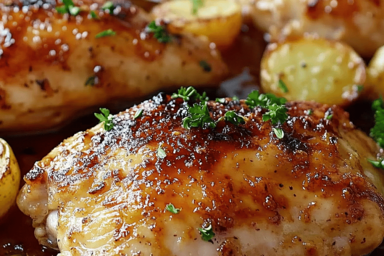 Sheet pan chicken potatoes