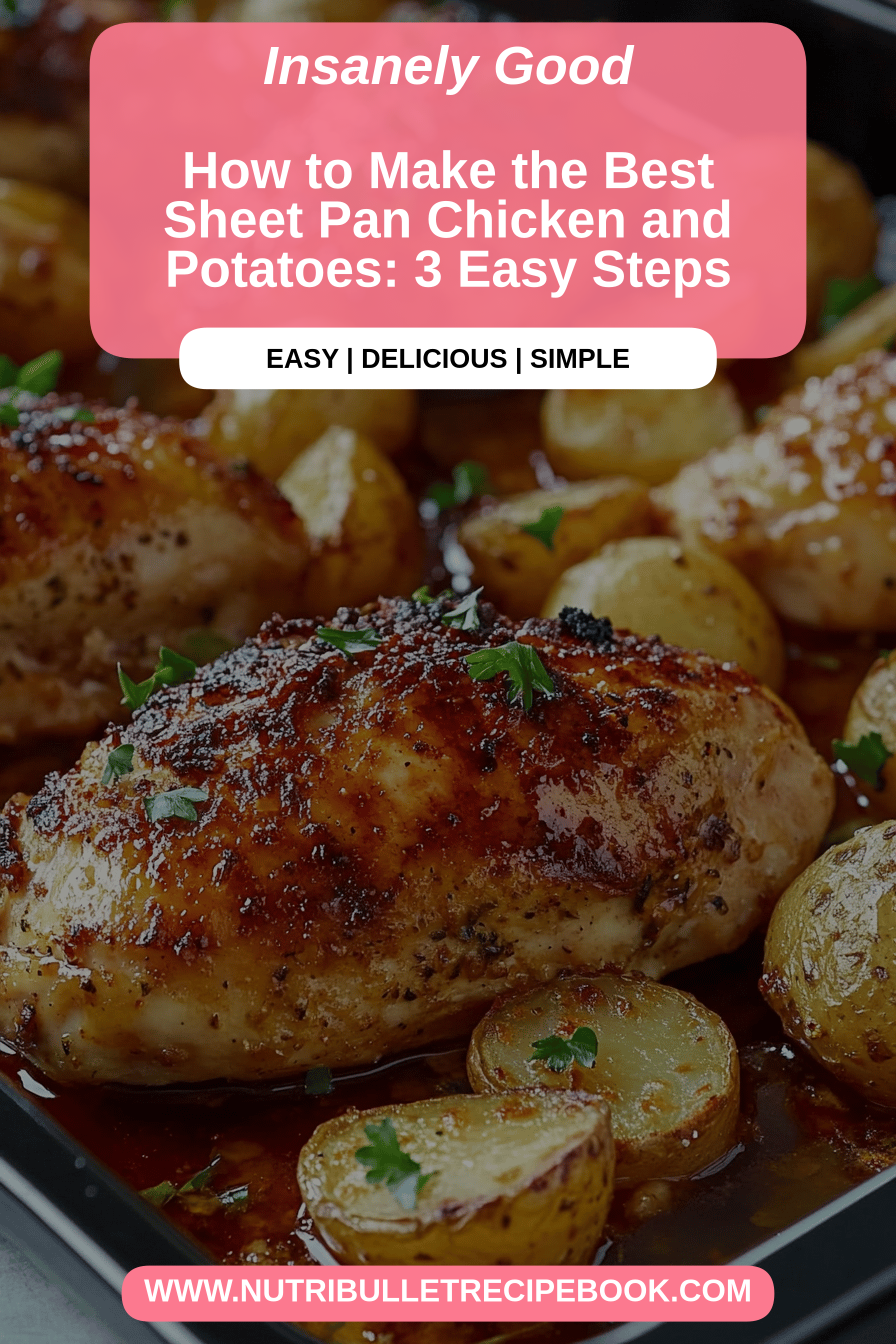 Sheet pan chicken potatoes final dish beautifully presented and ready to serve
