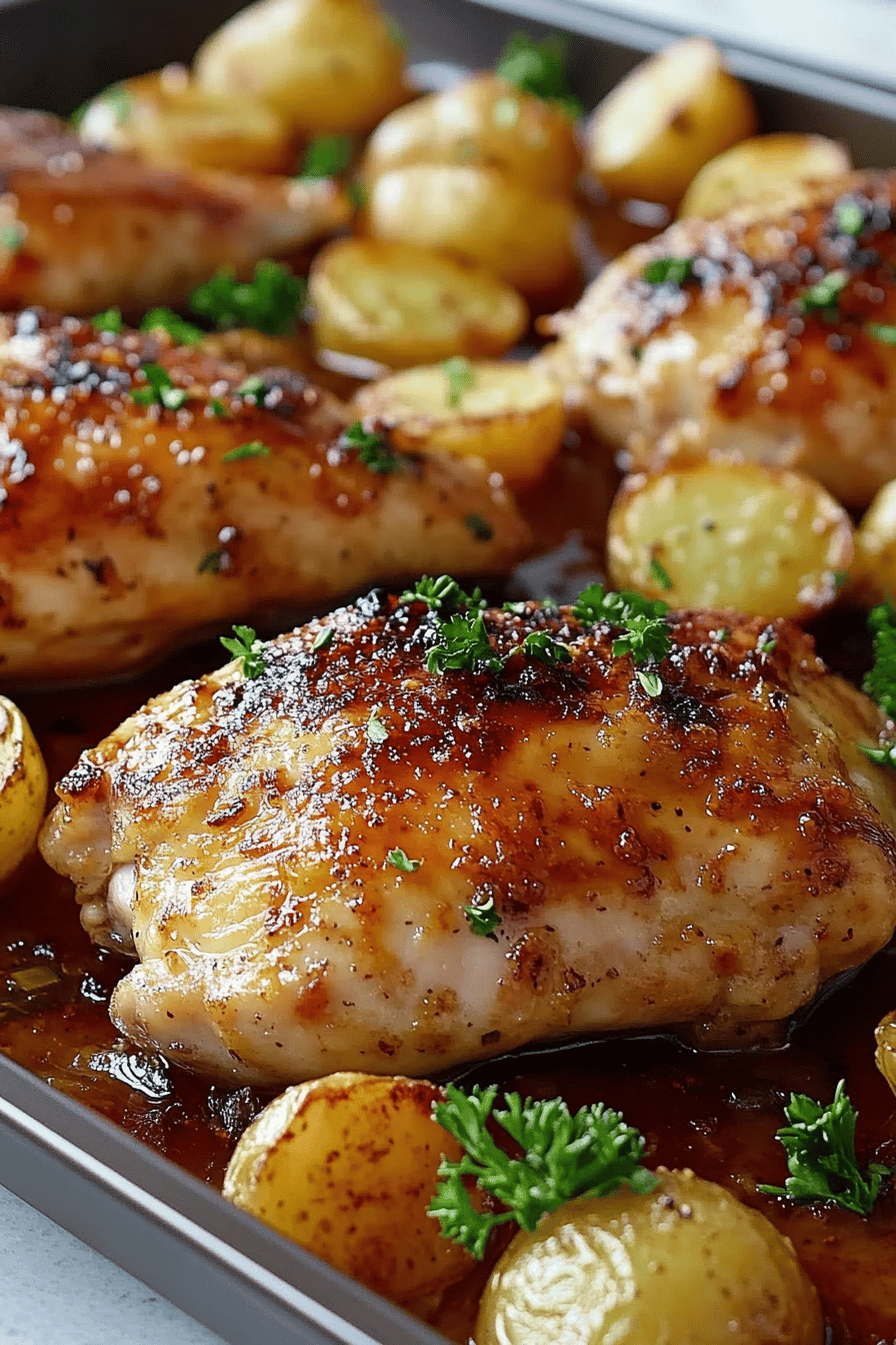 Sheet pan chicken potatoes