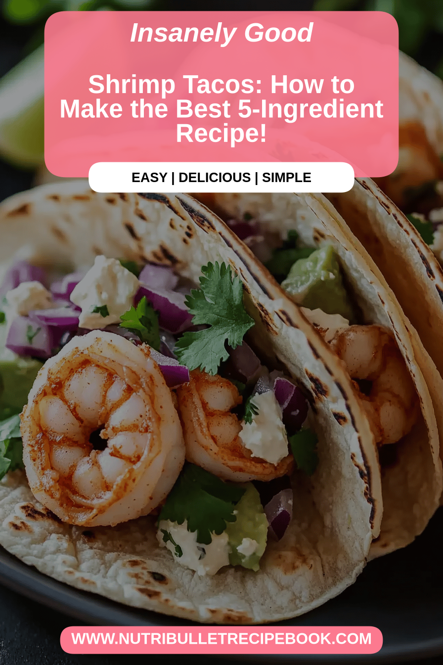 Shrimp tacos recipe final dish beautifully presented and ready to serve