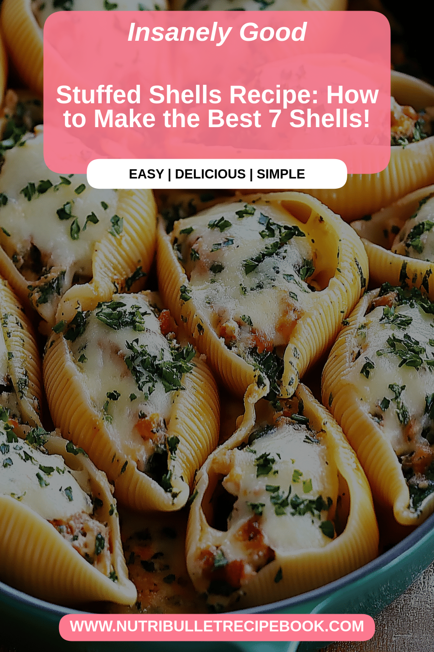 Stuffed shells recipe final dish beautifully presented and ready to serve