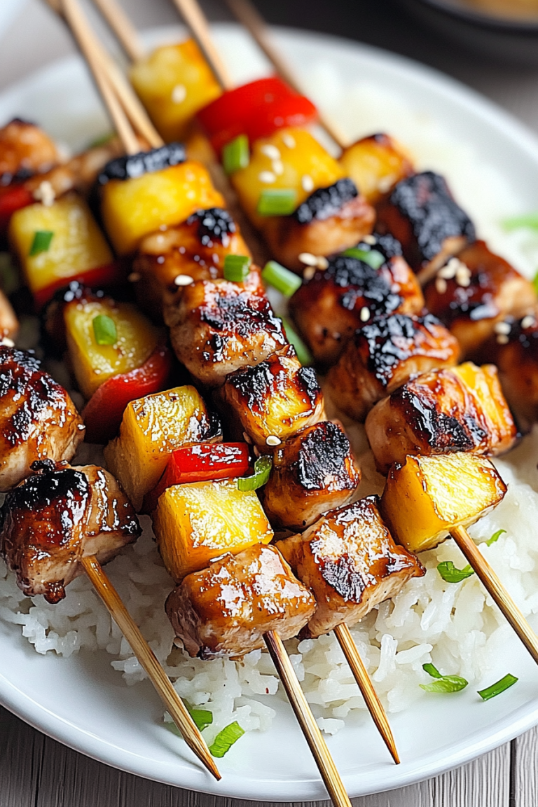 Teriyaki Pineapple Chicken Kabobs