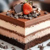 Triple Chocolate Mousse Cake