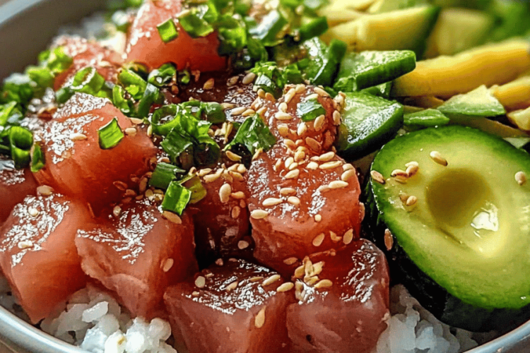 Tuna poke bowl