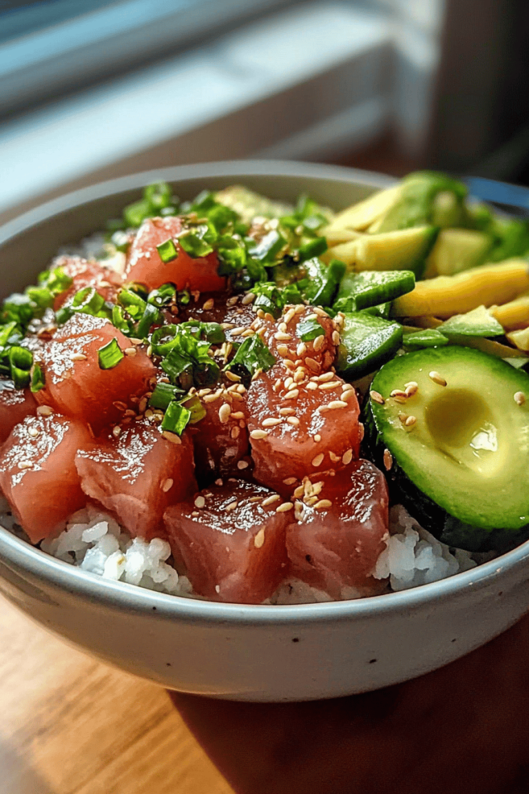 Tuna poke bowl