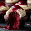 Vampire bite cupcakes