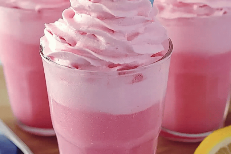 Whipped pink lemonade