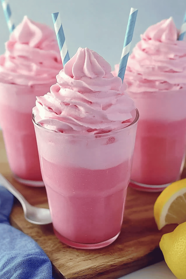Whipped pink lemonade