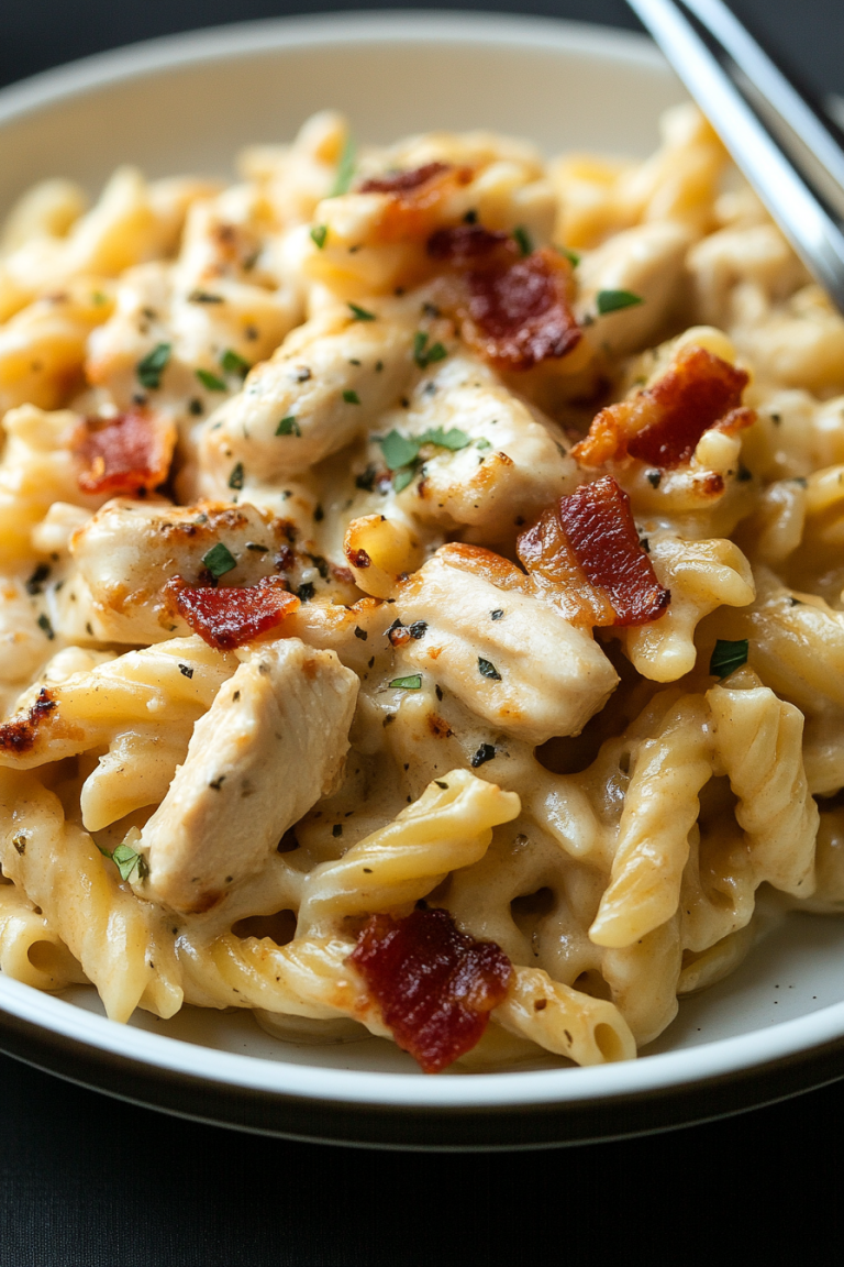 bacon ranch chicken pasta
