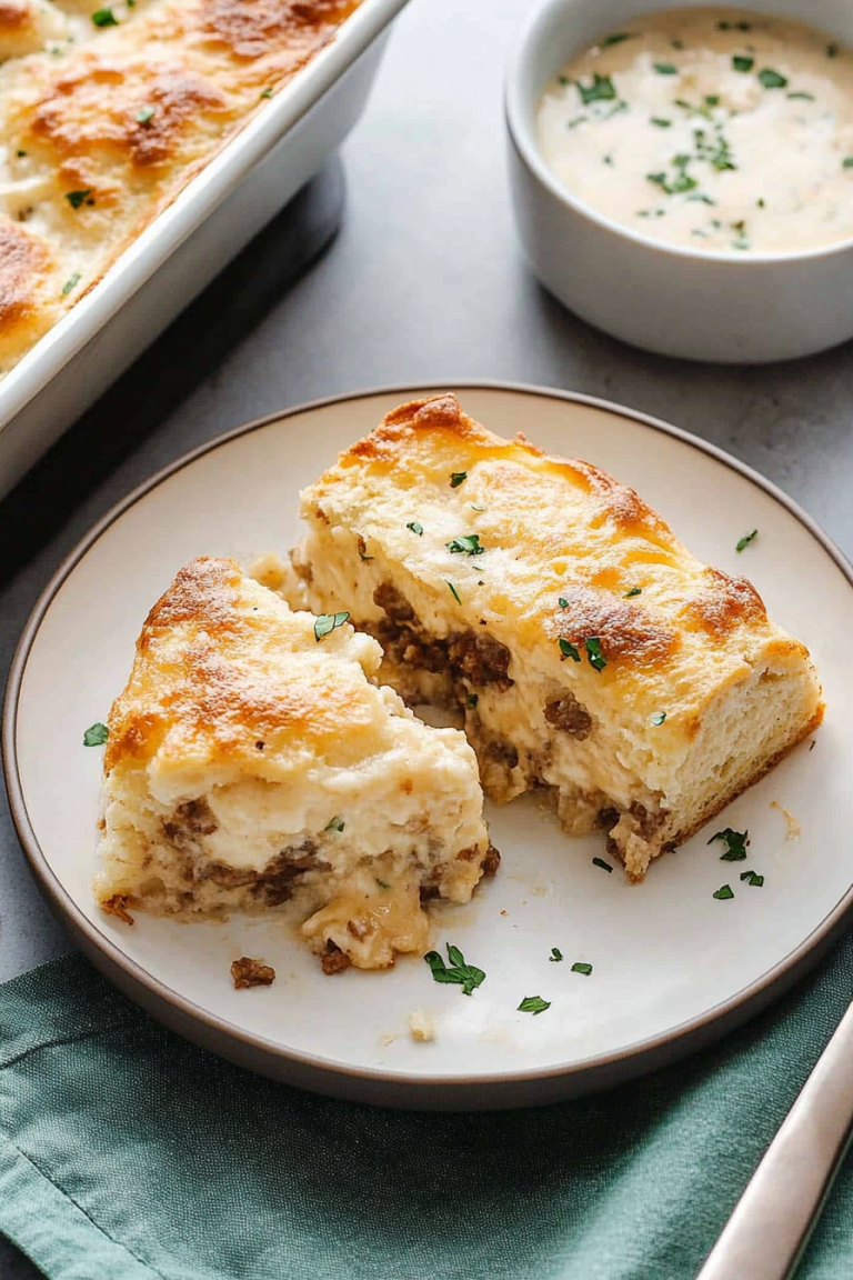 biscuits and gravy casserole