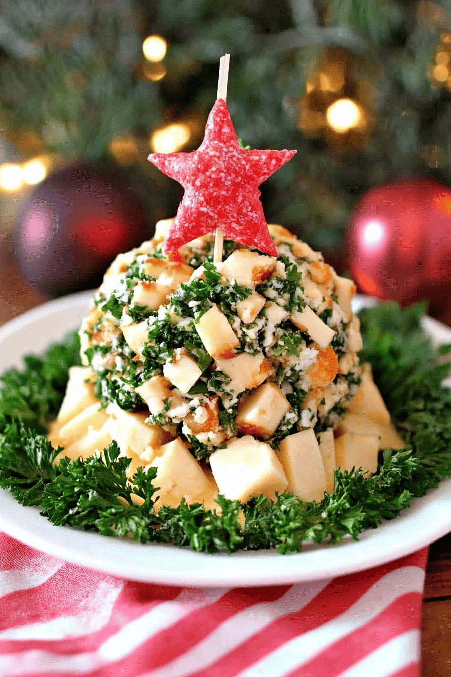 cheese ball slice on plate showing perfect texture and swirl pattern