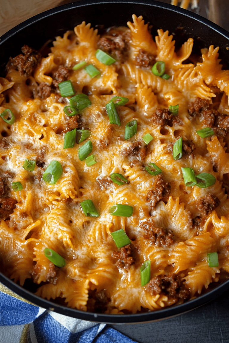 cheeseburger pasta