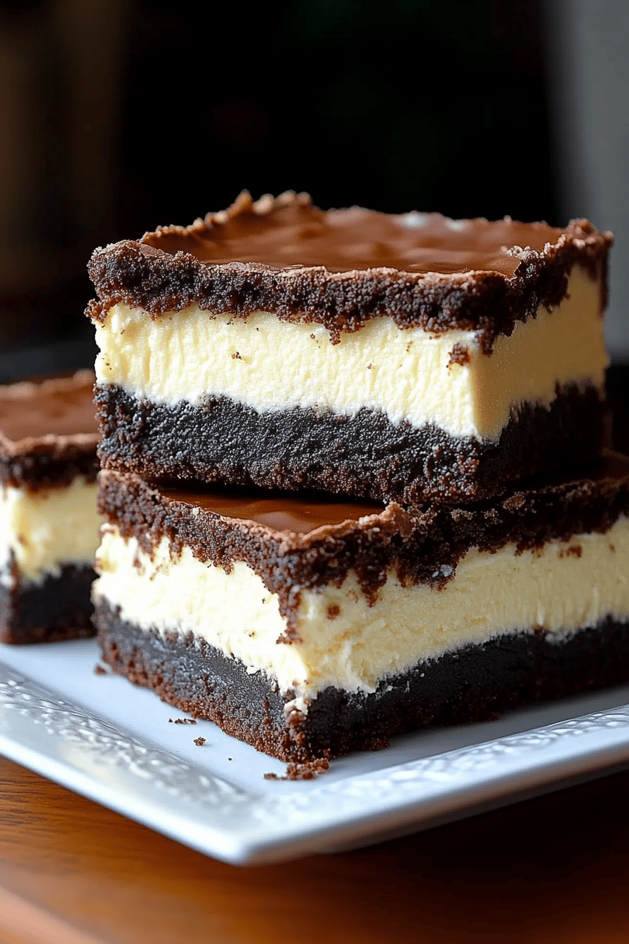 cheesecake brownies ingredients organized and measured on kitchen counter