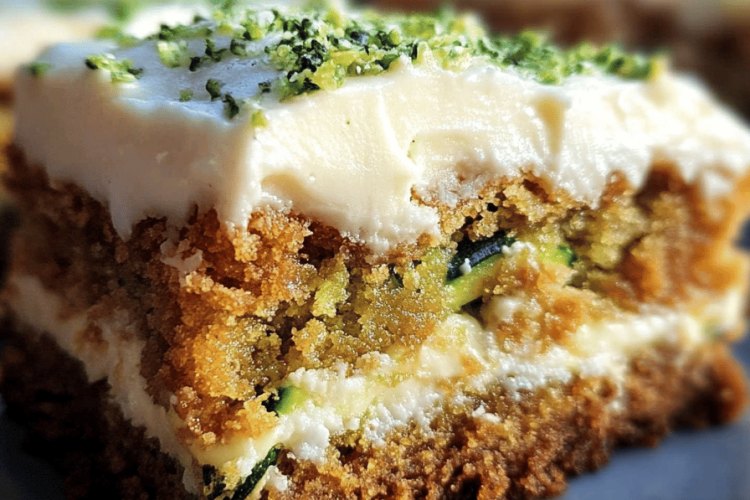 frosted zucchini bars
