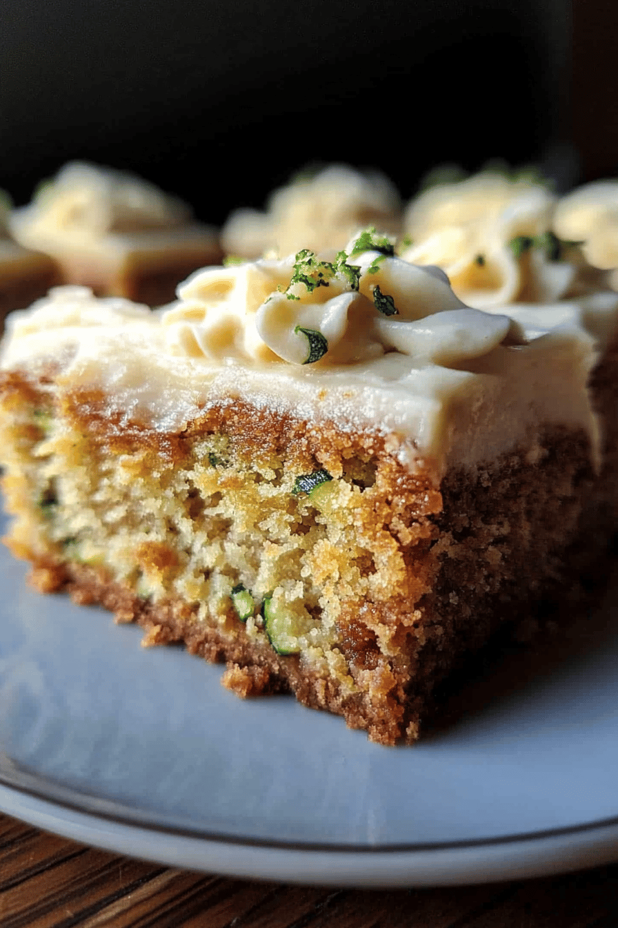 frosted zucchini bars ingredients organized and measured on kitchen counter