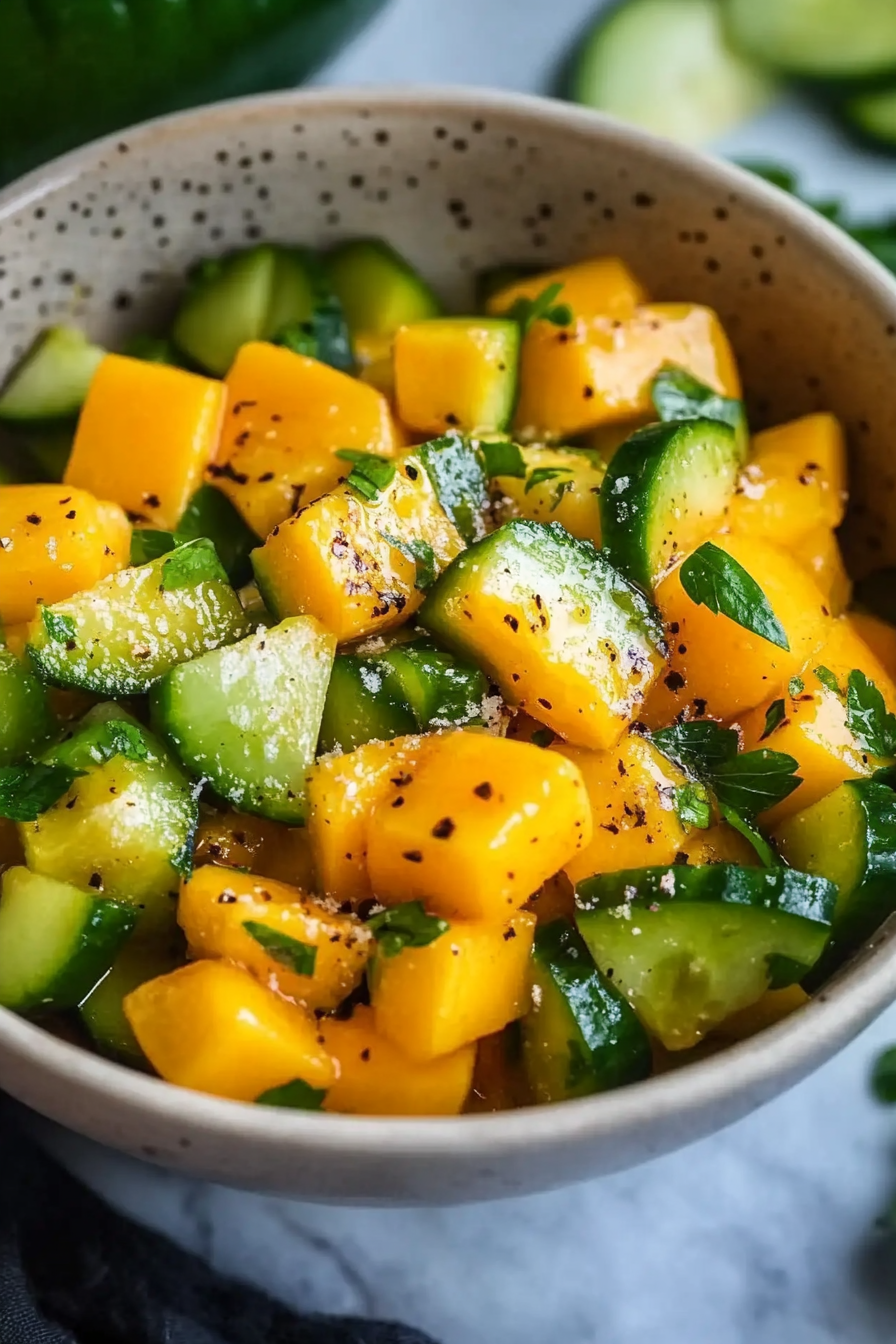 mango cucumber salad