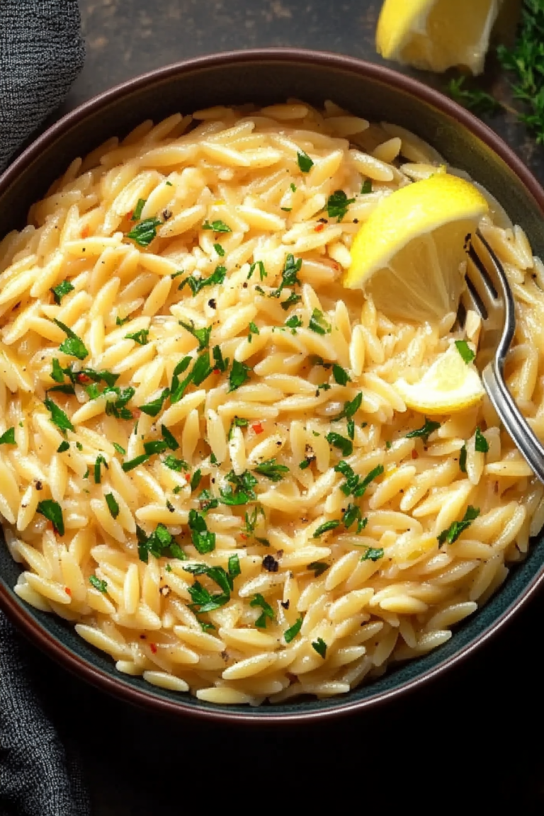 one pot lemon orzo