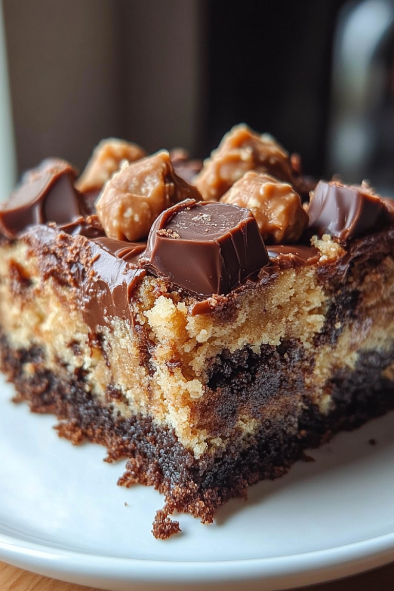 peanut butter cup dump cake