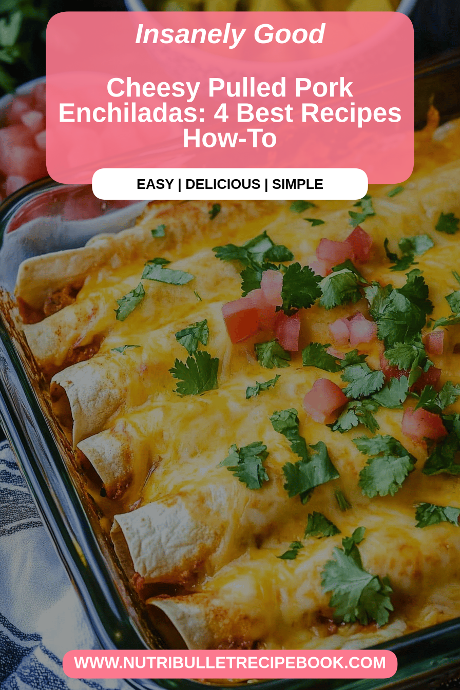 pulled pork enchiladas final dish beautifully presented and ready to serve