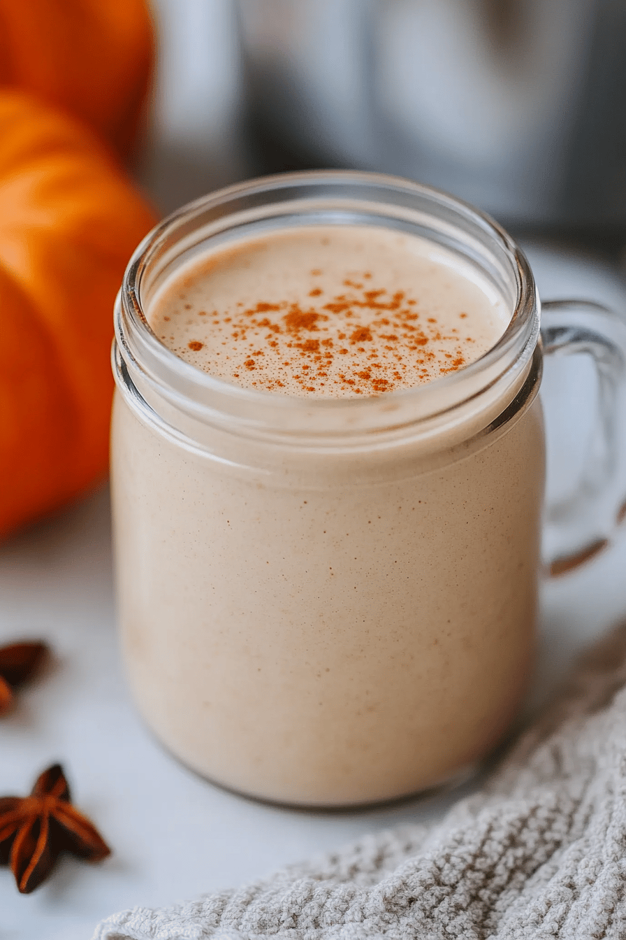 pumpkin spice creamer slice on plate showing perfect texture and swirl pattern
