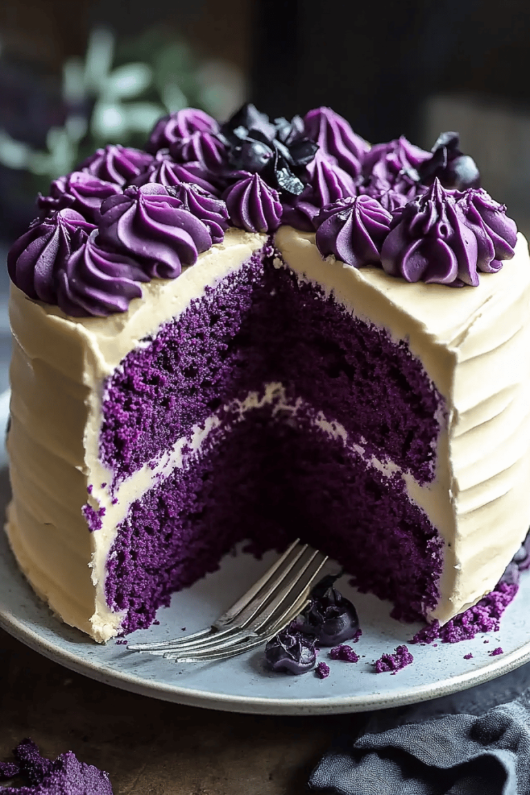 purple velvet cake