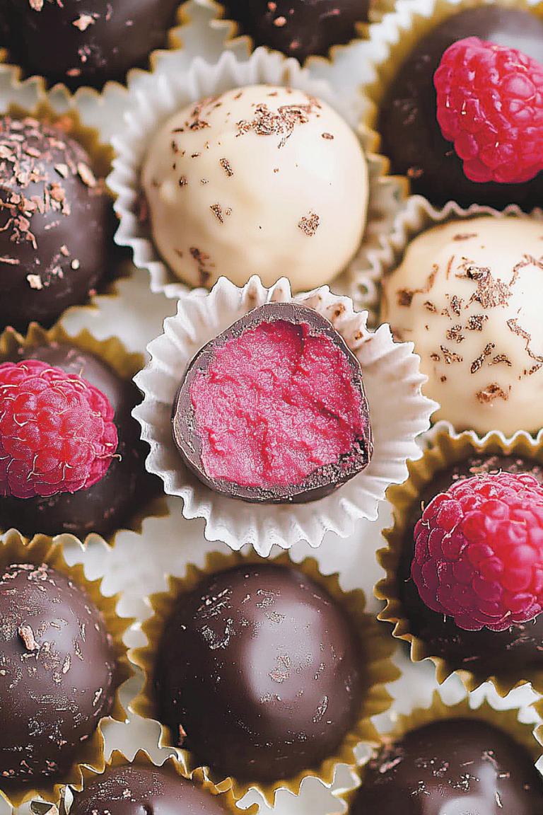 raspberry truffles