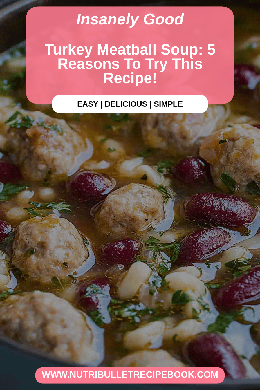 turkey meatball soup final dish beautifully presented and ready to serve