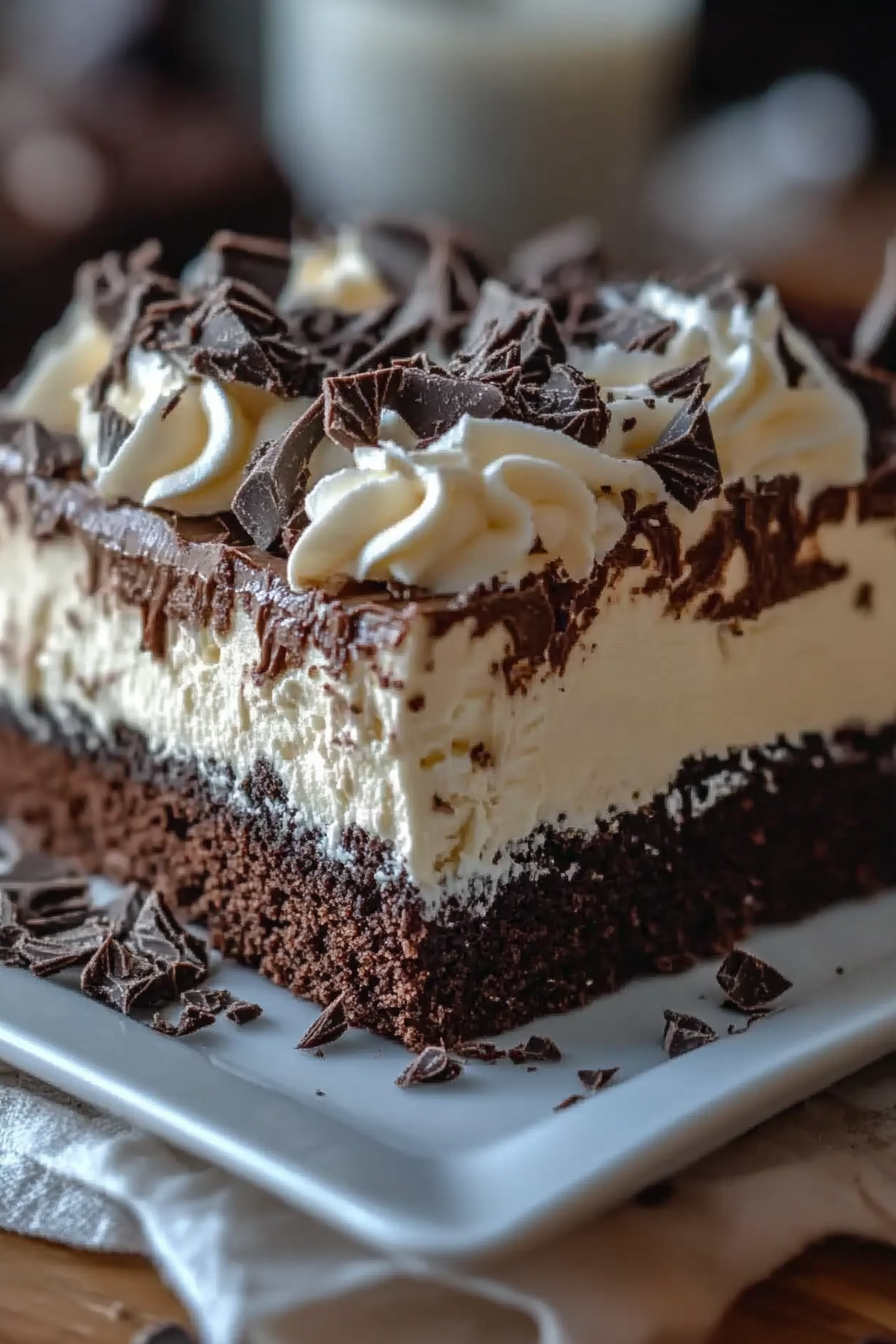 Brownie Refrigerator Cake