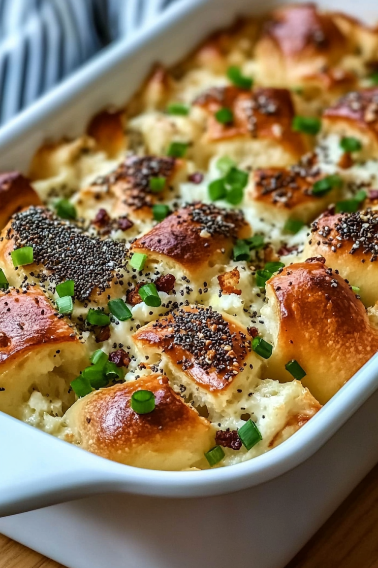 Everything Bagel Breakfast Casserole
