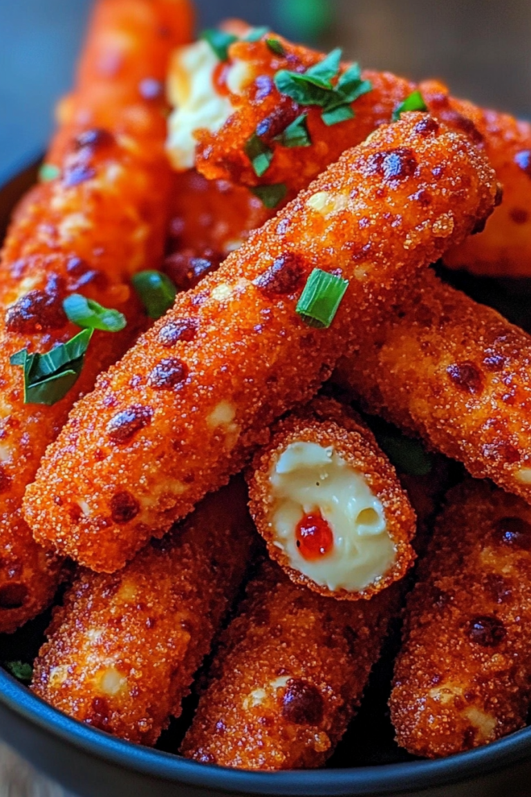 Hot Cheeto Mozzarella Sticks