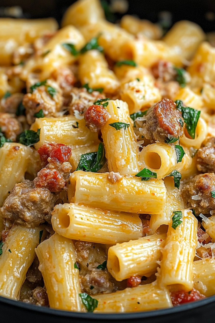 Italian sausage rigatoni