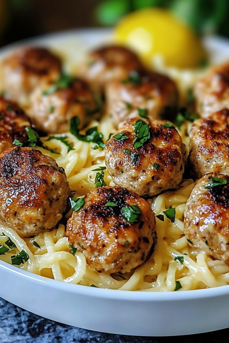 Lemon Chicken Ricotta Meatballs