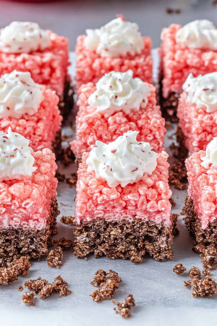 Neapolitan Krispie Treats