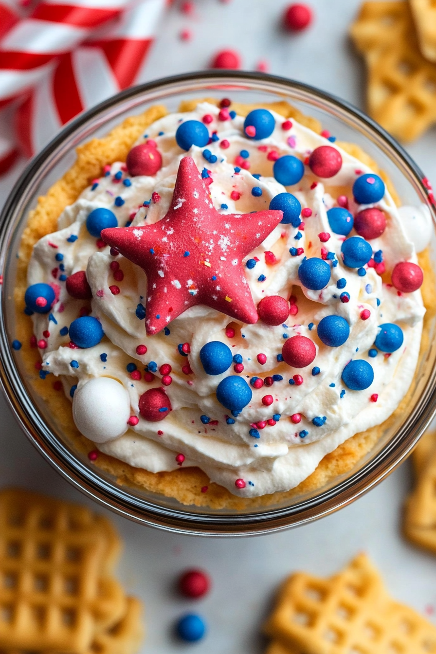 Red White Blue Funfetti Dip