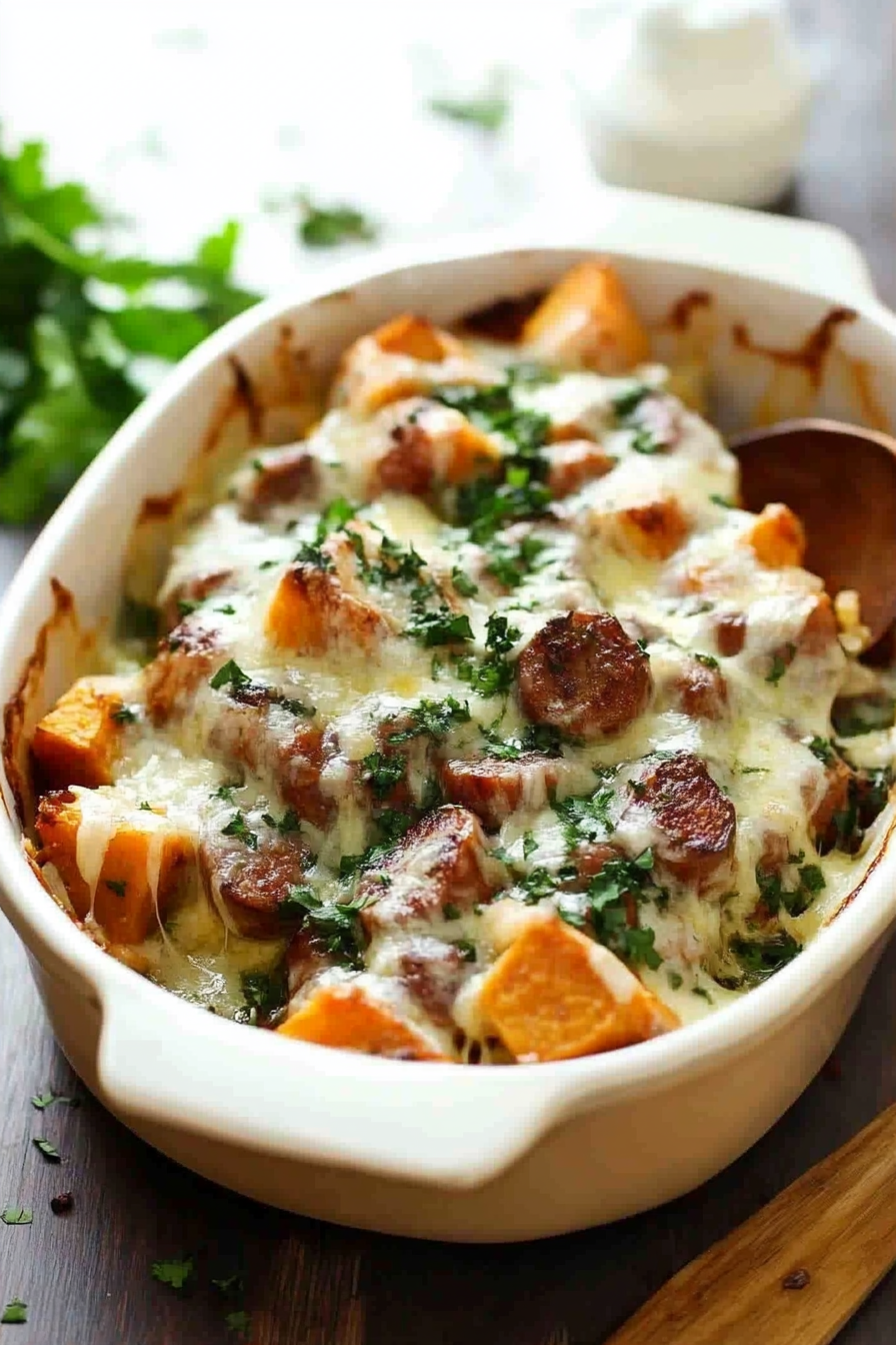 Sweet Potato Sausage Bake
