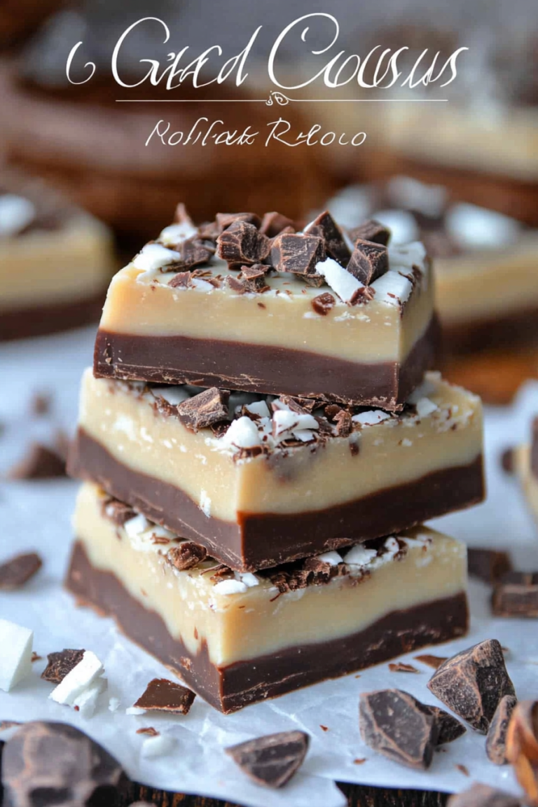 chocolate caramel coconut fudge