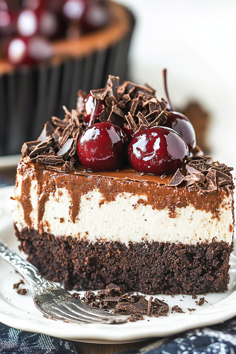 chocolate cherry cheesecake